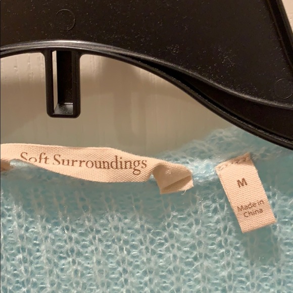 Hooded tunic-length Soft Surroundings sweater - Picture 2 of 4